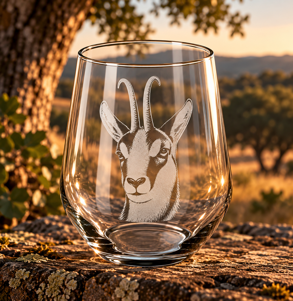 Vaso de Rebeco Grabado a Láser 45 cl | Regalo de Caza