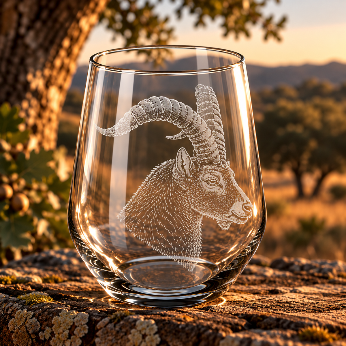 Vaso de Macho Montes Grabado a Láser 45 cl | Regalo de Caza
