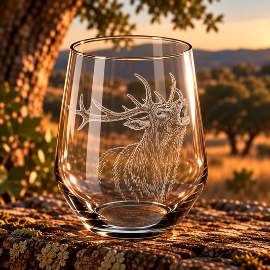 Vaso de Venao Grabado a Láser 45 cl | Regalo de Caza