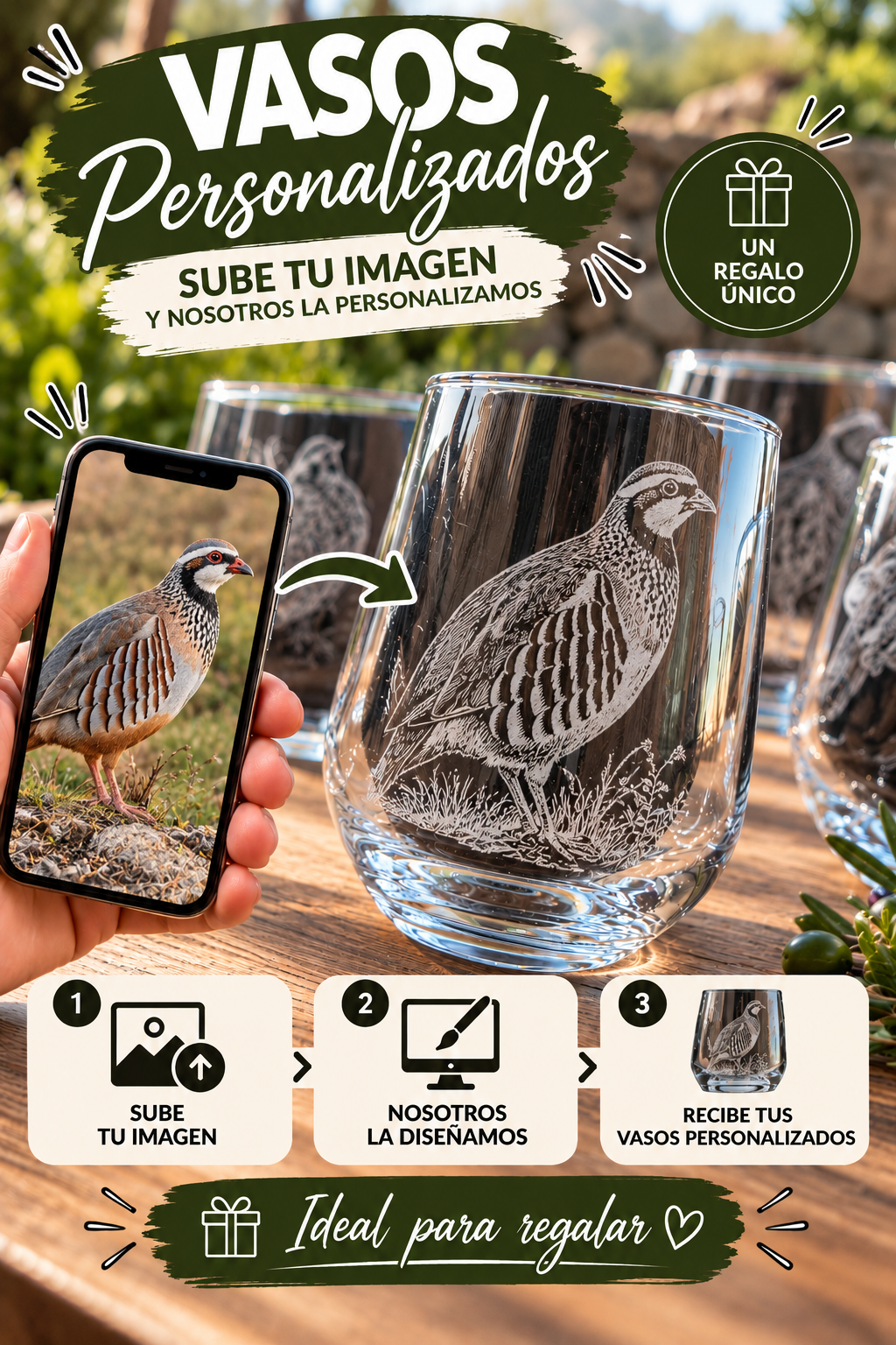 Vaso Personalizado con Logo Grabado a Láser 45 cl