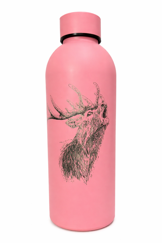 Termo Personalizado de caza en acero Inoxidable - Grabado animal Exclusivo. Venado.