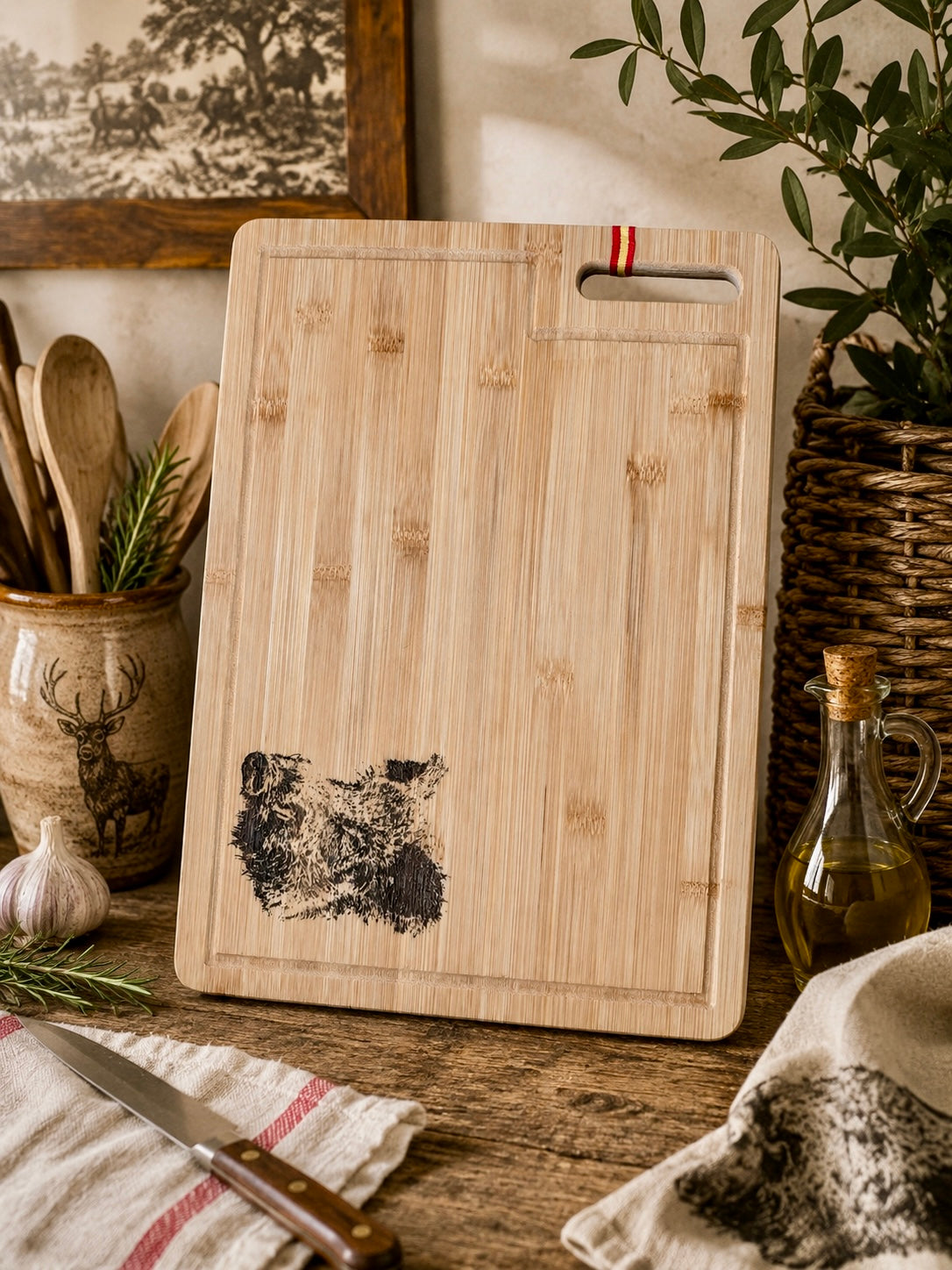 Tabla de Corte Personalizada de Jabalí