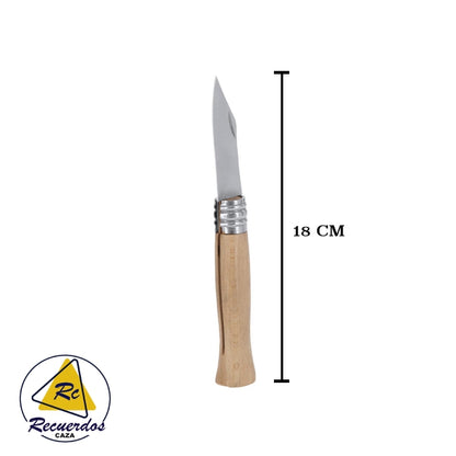 NAVAJA PERSONALIZADA DE ACERO INOXIDABLE - 18 CM