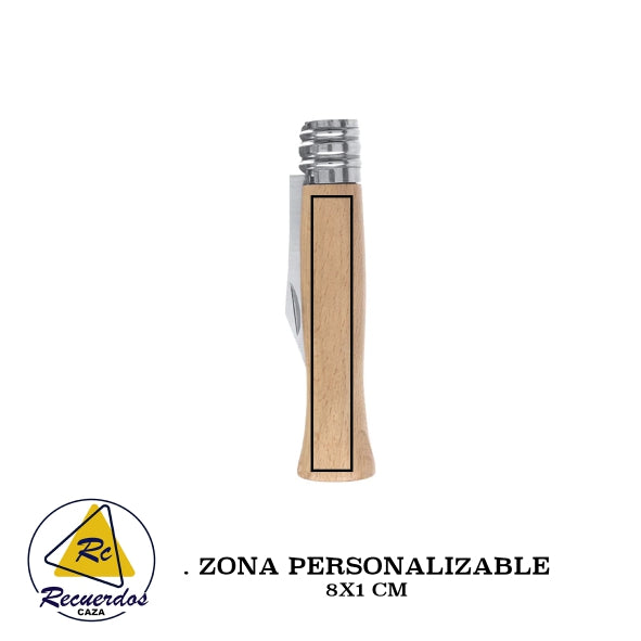 NAVAJA PERSONALIZADA DE ACERO INOXIDABLE - 18 CM