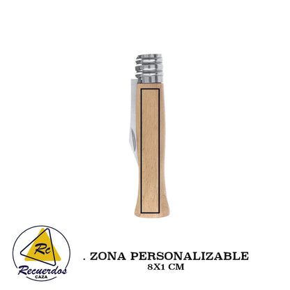 NAVAJA PERSONALIZADA DE ACERO INOXIDABLE - 18 CM