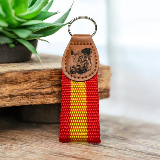 Llavero de España grabado - Jabalí