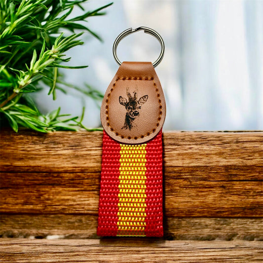 Llavero de España grabado - Corzo