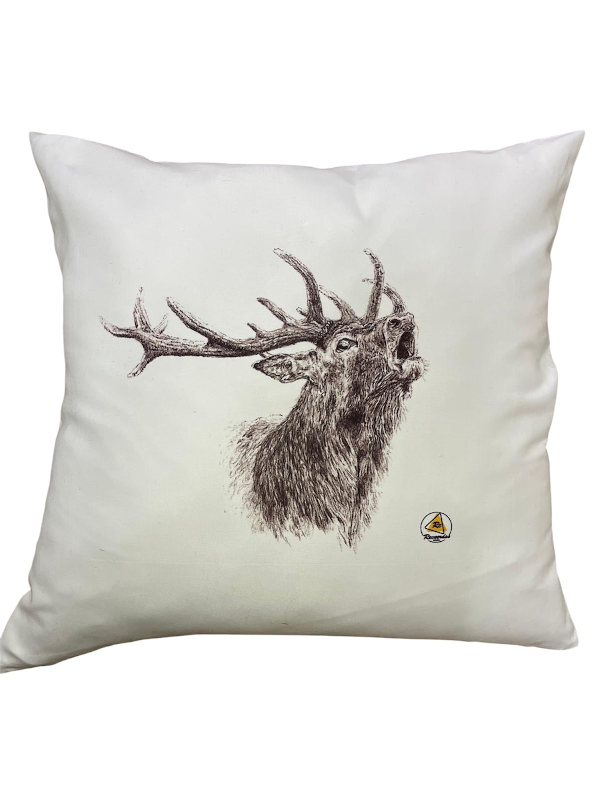 Funda de cojín con Venado - Diseño cinegético - 42x42 cm - Decoración.